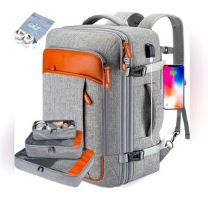 Lumesner Travel Laptop Backpack NO Wheels 17” Water Resistant NWT